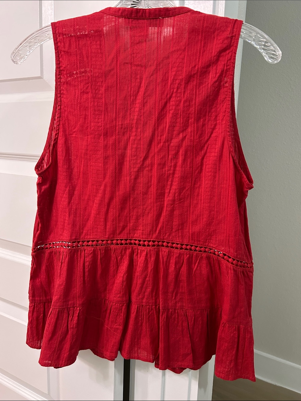 Abercrombie & Fitch Red Top, sz M - Picture 7 of 9